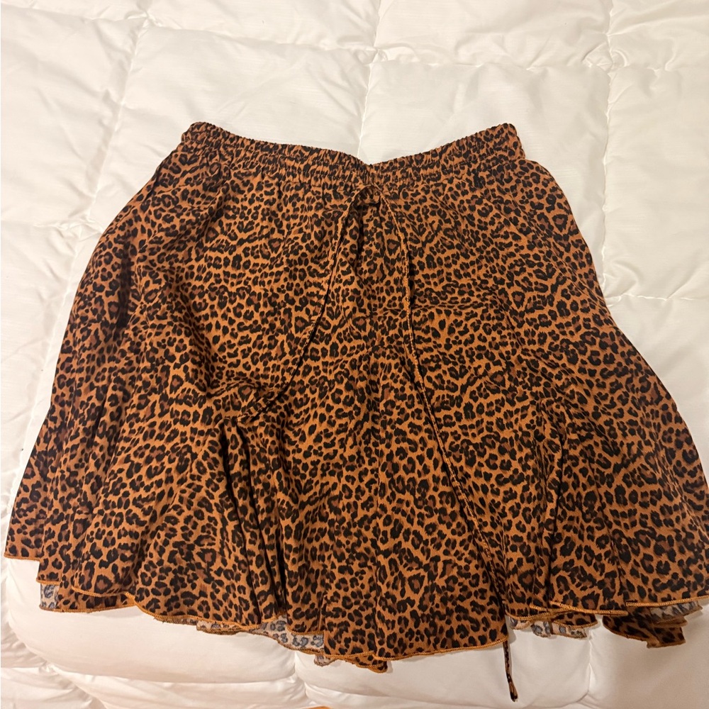 Leopard Print Women's Skirt